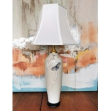 Royal Copenhagen Art Nouveau bordlampe med sommerfugle, nr. 1522-355, Unica