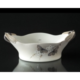 Skål med guldsmede og sommerfugle, Art Nouveau, Royal Copenhagen nr. 1528-323 (1931-1935)