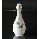 Royal Copenhagen Art Nouveau Vase Butterflies, (1894-1922) No. 1584-734