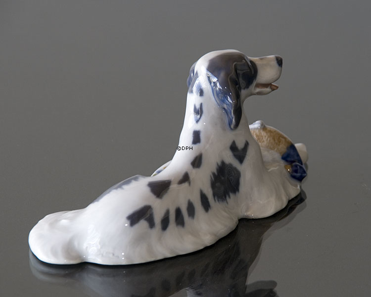 Setter med fasan, Royal Copenhagen hundefigur nr. 1533