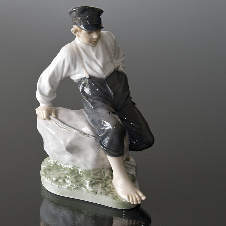 STOR Vogterdreng, Royal Copenhagen figur nr. 1659