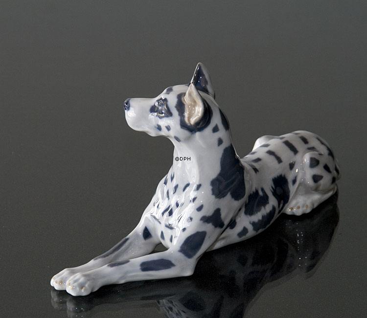 Grand Danois, Royal Copenhagen hunde figur nr. 1679