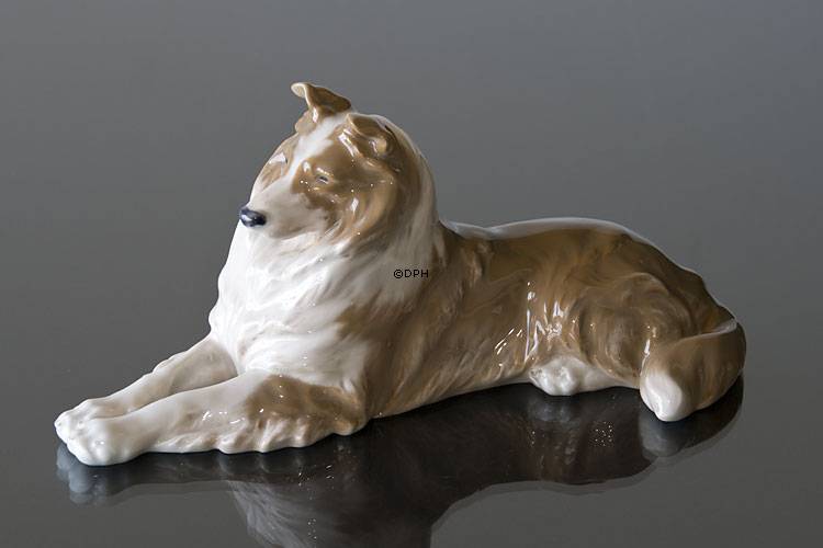 Collie, Royal Copenhagen hunde figur nr. 1701