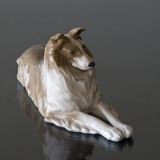 Collie liegt bequem, Royal Copenhagen Hund Figur Nr. 1701