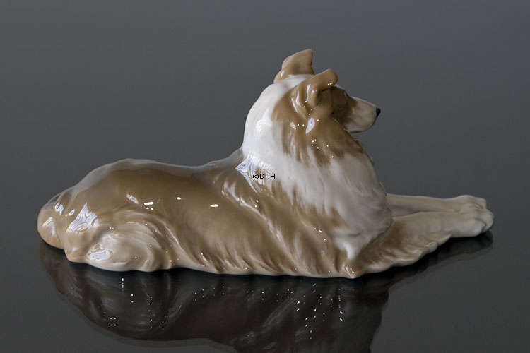 Collie, Royal Copenhagen hunde figur nr. 1701