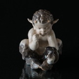 Faun with snake, Royal Copenhagen figurine no. 1712