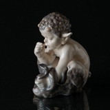 Faun with snake, Royal Copenhagen figurine no. 1712