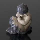 Faun (satyr, Pan) playing flute, Royal Copenhagen figurine no. 1736