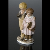 Flugten til Amerika, Dreng og Pige, Royal Copenhagen figur nr. 1761 - overglasur