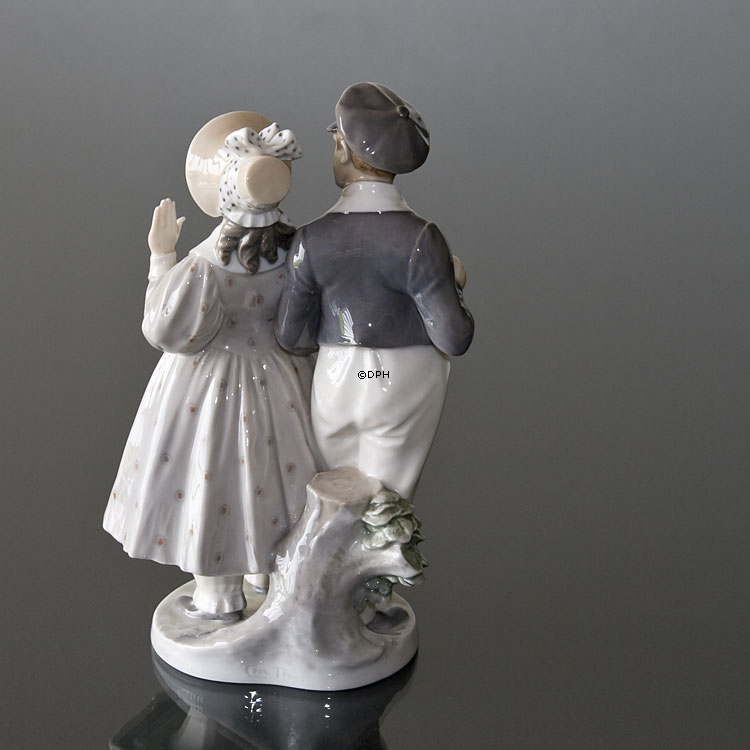 Hans og Trine, Dreng og pige, Royal Copenhagen figur nr. 1783