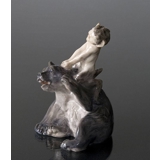 Faun med Bjørn, Royal Copenhagen figur nr. 1804