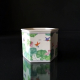 Royal Copenhagen Colibri krukke med låg nr. 1810-5468 (krukke), 1810-5470 (låg)