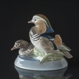 Mandarin Ducks, Royal Copenhagen bird figurine No. 1863