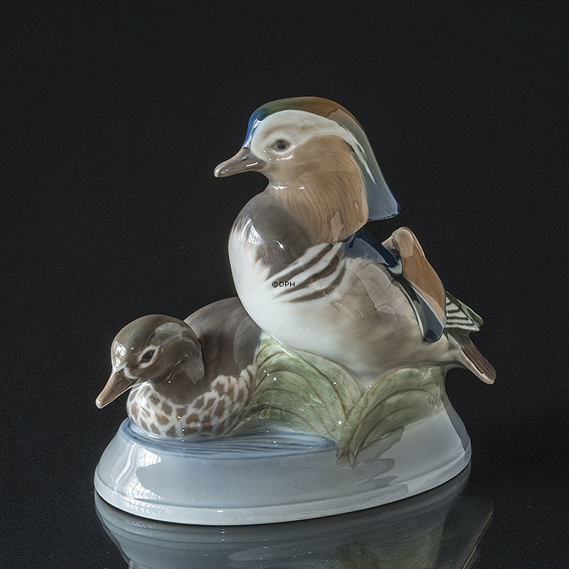 Mandarinænder, Royal Copenhagen fugle figur nr. 1863