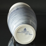 Kæmpe stor Vase med kongeskibet Dannebrog, UNICA (1922), Royal Copenhagen, Malet af Christian Benjamin Olsen