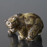 Bear, standing roaring to the side, Royal Copenhagen stoneware figurine No. 20179