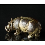 Hippopotamus, Royal Copenhagen stoneware figurine No. 20182