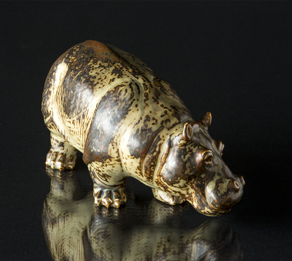 Flodhest, Royal Copenhagen stentøjsfigur, Knud Kyhn nr. 20182