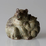 Bear with Cub, Royal Copenhagen Stoneware figurine No. 20193