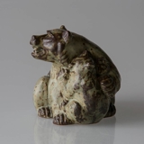 Bear with Cub, Royal Copenhagen Stoneware figurine No. 20193