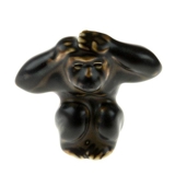 Monkey deeply surprised, 6,5cm, Royal Copenhagen Stoneware figurine no. 20217