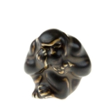 Monkey being bored 5cm, Royal Copenhagen stoneware figurine no. 20218