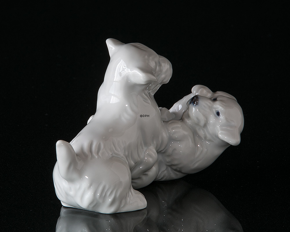 Legende Sealyham hunde Royal Copenhagen hundefigur nr. 20231