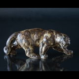 Panther, Royal Copenhagen stoneware figurine no. 20283