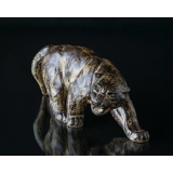 Panther, Royal Copenhagen stoneware figurine no. 20283