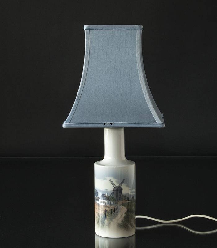 Firkantet lampeskærm 29 cm i højden, lys blå silke