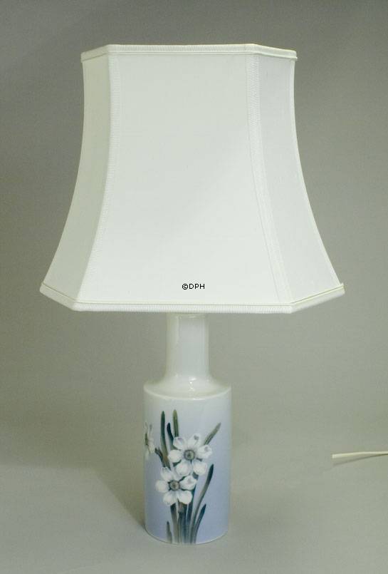 Bordlampe med blomster, Royal Copenhagen nr. 208-4622