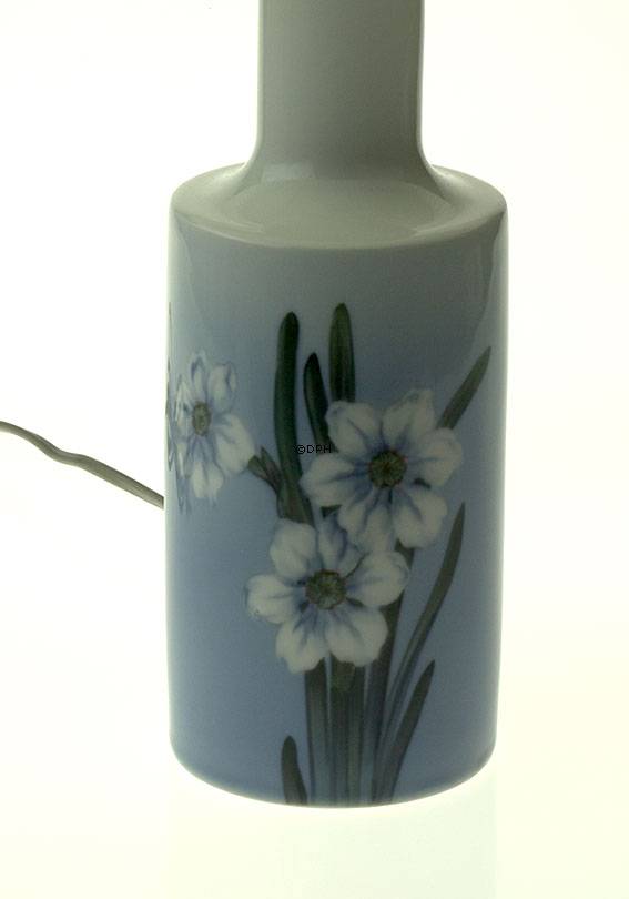 Bordlampe med blomster, Royal Copenhagen nr. 208-4622