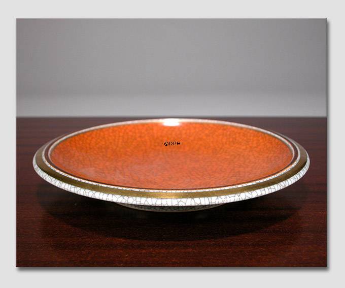 Orange skål, krakeleret, Royal Copenhagen nr. 212-2568
