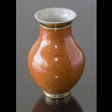 Orange crackled vase 11cm, Royal Copenhagen No. 212-2736