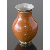 Orange crackled vase 11cm, Royal Copenhagen No. 212-2736