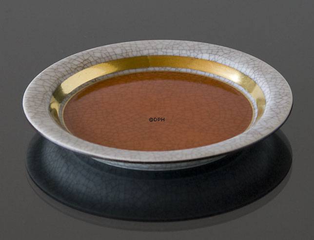 Orange skål, krakkeleret, Royal Copenhagen nr. 212-3010