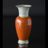 Orange krakkeleret vase 32cm, Royal Copenhagen nr. 212-3055
