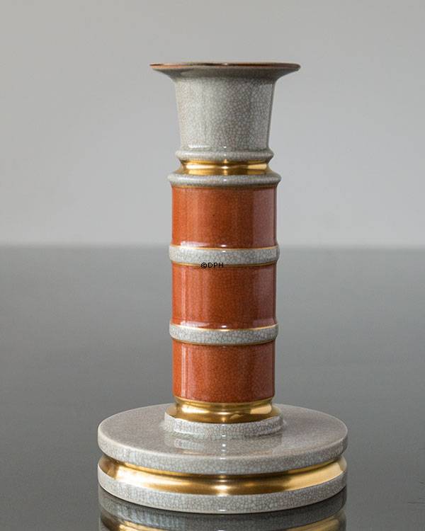 Orange lysestage, krakeleret, Royal Copenhagen nr. 212-3338