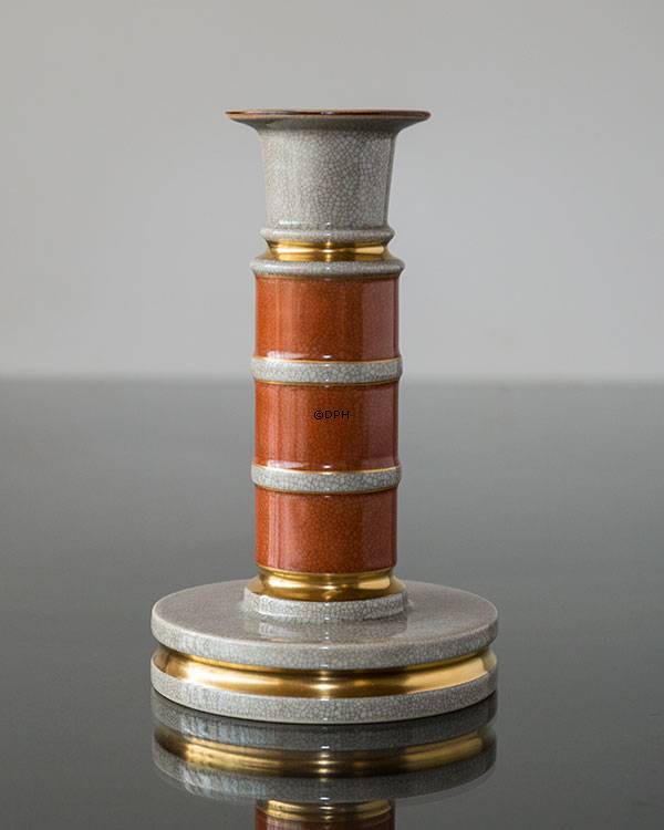 Orange lysestage, krakeleret, Royal Copenhagen nr. 212-3338