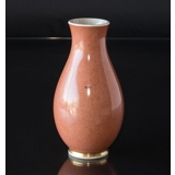 Vase orange, krakeleret, 24cm, Royal Copenhagen nr. 212-3473