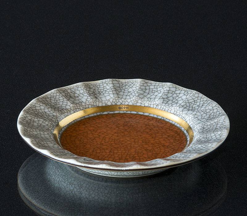 Orange skål, krakeleret, Royal Copenhagen nr. 212-4021