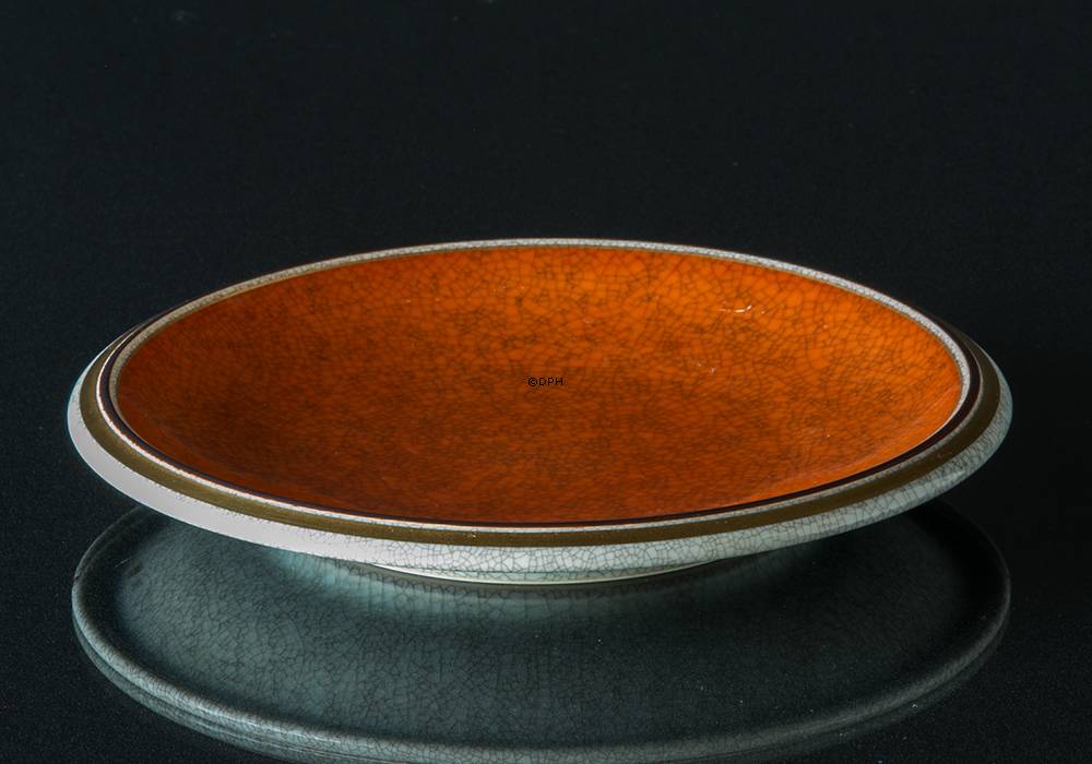 Orange skål, krakeleret, Royal Copenhagen nr. 212-4023
