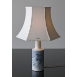 Hexagonal lampshade height 25 cm, white silk