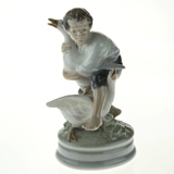 The Goose Thief, Boy with Geese, Royal Copenhagen figurine No. 2139