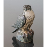 Large Stoneware bird figurine, hawk, Royal Copenhagen stoneware figurine no. 21407