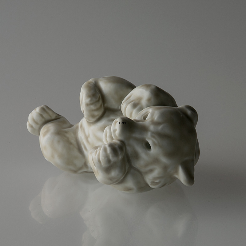 HVID Isbjørneunge, stentøjsfigur, Royal Copenhagen nr. 21432