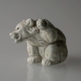 WHITE Polar Bear Cub, Royal Copenhagen stoneware figurine no. 21433