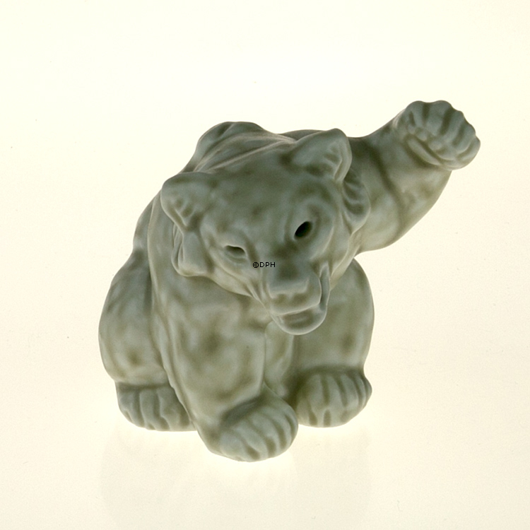 HVID isbjørneunge, stentøjsfigur, Royal Copenhagen nr. 21433