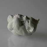 WHITE Polar Bear Cub, Royal Copenhagen stoneware figurine no. 21434