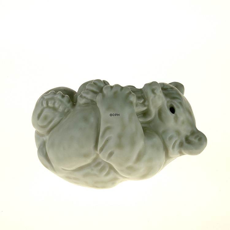 HVID Isbjørneunge, stentøjsfigur, Royal Copenhagen nr. 21434